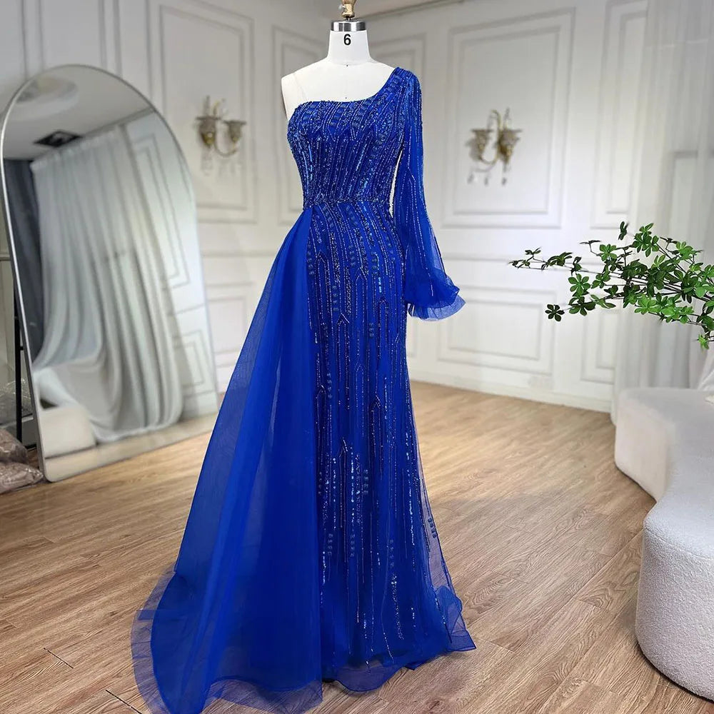 Shop and Save Serene Hill Arabic Blue Mermaid Evening Gown with Beaded Overskirt - Luxury Dresses for Woman's Wedding Party 2024 LA72226 Shop and Save Serene Hill Arabic Blue Mermaid Evening Gown with Beaded Overskirt - Luxury Dresses for Woman's Wedding Party 2024 LA72226