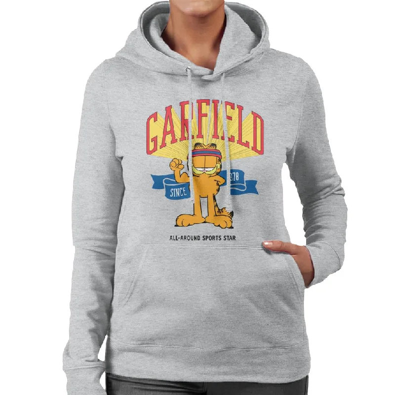 Unmissable Offer Garfield All Around Sports Star Women's Hooded Sweatshirt