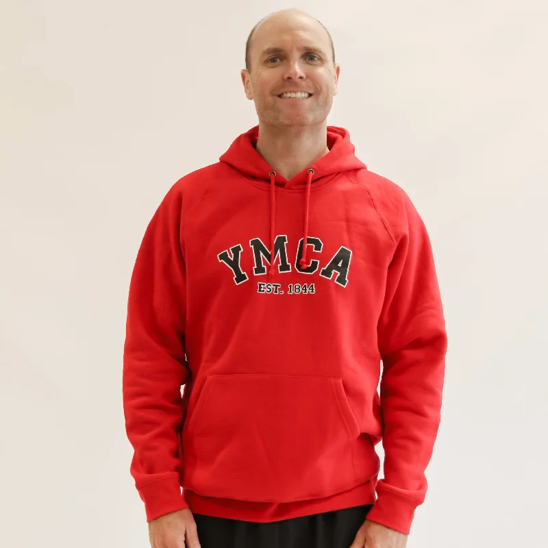 Best Bargains YMCA Varsity Hoodie - Red