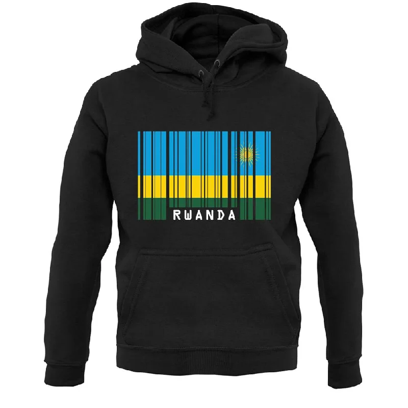 Savings Galore Rwanda Barcode Style Flag Unisex Hoodie