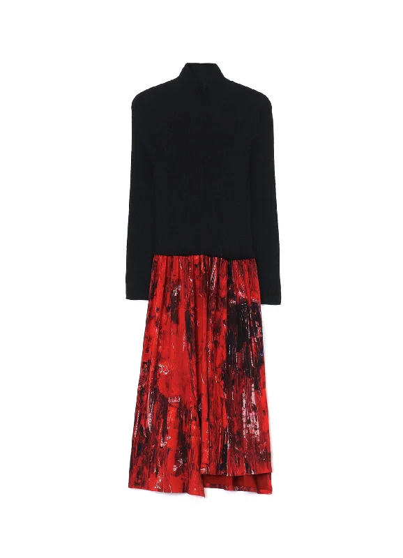 Final Markdown KNITTED TURTLENECK DRESS