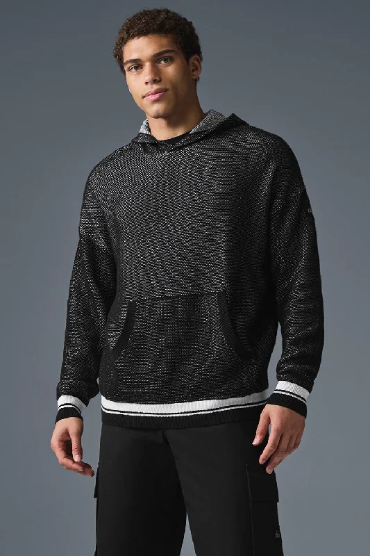 Epic Deals Sports Club Sweater Knit Hoodie - Black