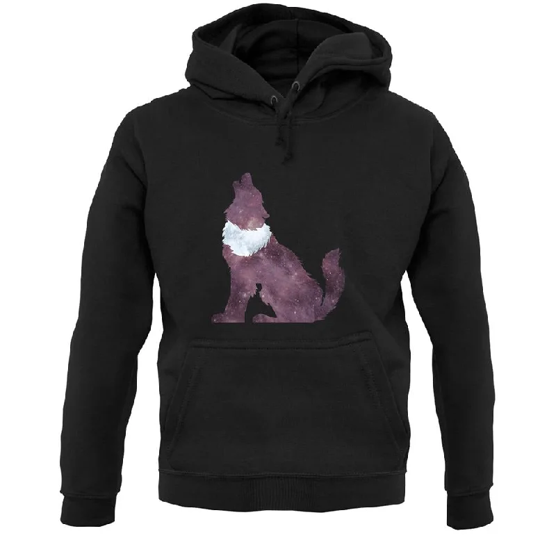 Year-End Sale Space Animals - Wolf Unisex Hoodie