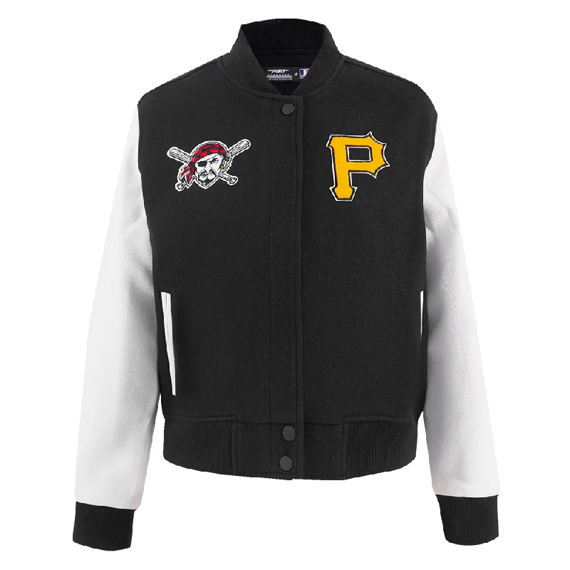 Savings Galore CHAMARRA UNIVERSITARIA MLB PITTSBURGH PIRATES CLASSIC ESSENTIALS PARA MUJER