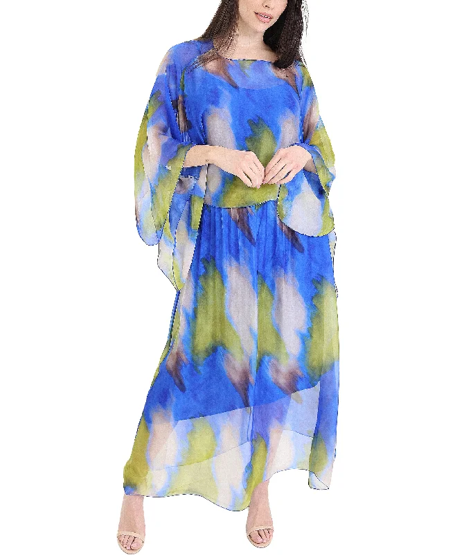 Exclusive Preview Silk Maxi Dress w/ Silk Top Set- 2 Pc Set