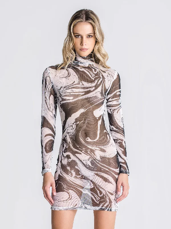 Seasonal Sale White Blurred Lines Dress