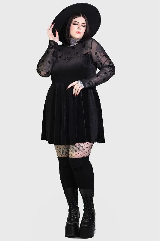 Time-Limited Offer Here Lies Beetlejuice Mini Dress [PLUS]