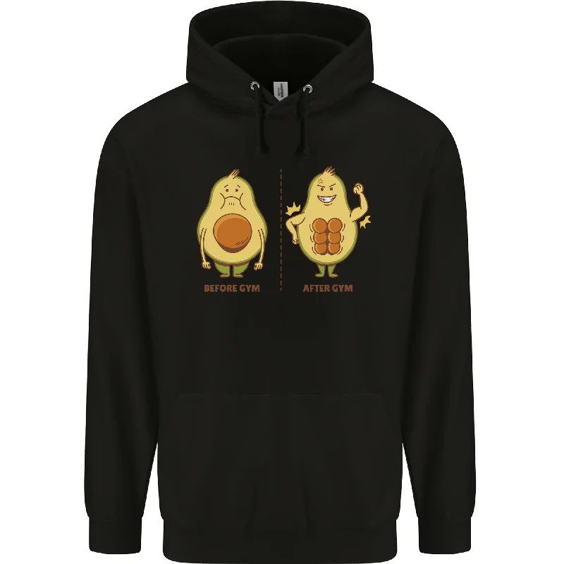 Blowout Sale Avocado Gym Funny Fitness Training Healthy Mens 80% Cotton Hoodie