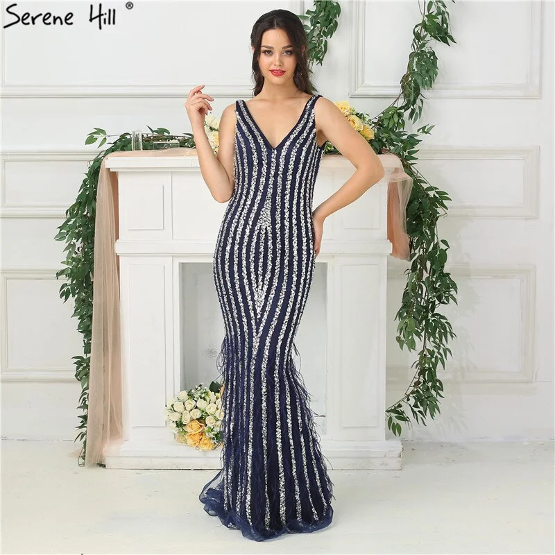 Price Rollback Sale Dubai Designer Luxury Blue Sexy Evening Dresses 2024 Deep-V Backless Diamond Beading Evening Gowns Real Photo LA6585 Price Rollback Sale Dubai Designer Luxury Blue Sexy Evening Dresses 2024 Deep-V Backless Diamond Beading Evening Gowns Real Photo LA6585