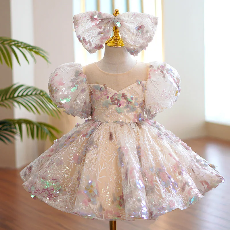 Super Sale Girl Formal Dresses Baby Girl Gorgeous Colorful Sequins Dress Princess Party Dresses Easter Dress For Toddler Super Sale Girl Formal Dresses Baby Girl Gorgeous Colorful Sequins Dress Princess Party Dresses Easter Dress For Toddler