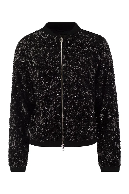Limited Time Discount Bomber jacket with sequins
