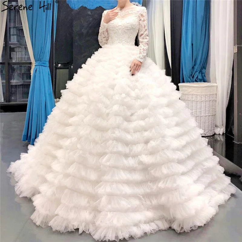 Incredible Offers Long Sleeve Vintage Princess Wedding Dresses Handmade Flowers Tiered Sexy Bridal Gowns Incredible Offers Long Sleeve Vintage Princess Wedding Dresses Handmade Flowers Tiered Sexy Bridal Gowns