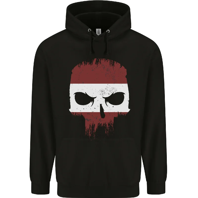 Hot Deal Austrian Skull Austria Gym Flag Biker Mens 80% Cotton Hoodie