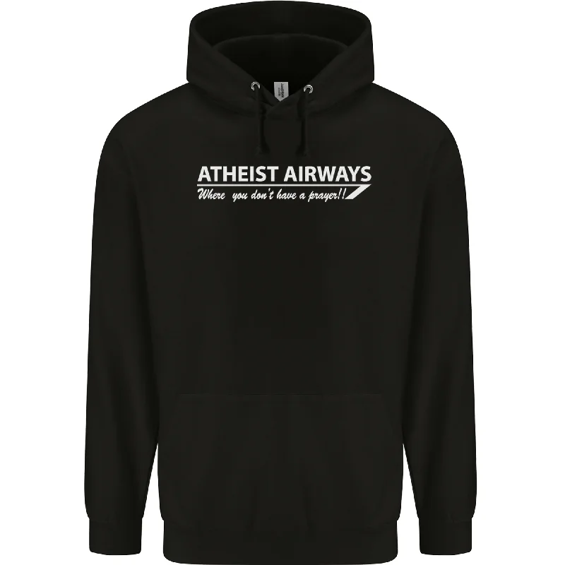 Value Deals Atheist Airways Funny Atheism Mens 80% Cotton Hoodie