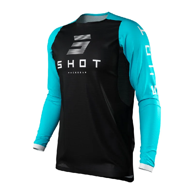 Online Only Shot - 2022 Womens Contact Shelly Black/Turquoise Jersey