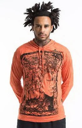 Huge Savings Sure Design Unisex Sanskrit Buddha Hoodie Orange
