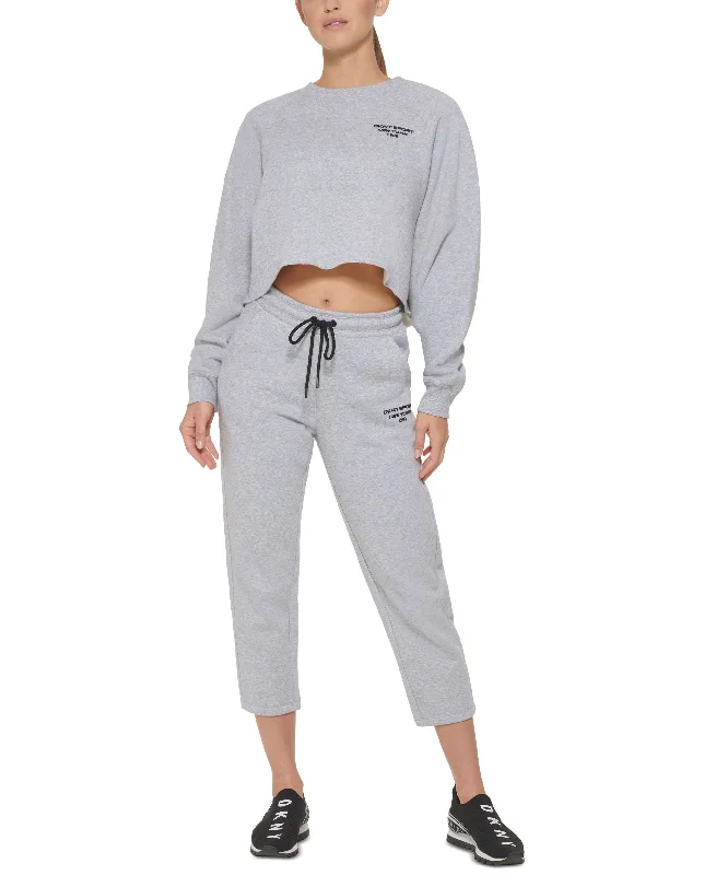 Stock Clearance DKNY Sport Cropped Logo Sweatshirt