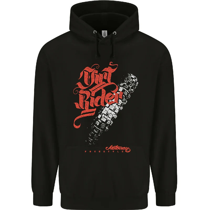 Value Deals Dirt Rider Motocross MotoX Bike Motosports Mens 80% Cotton Hoodie