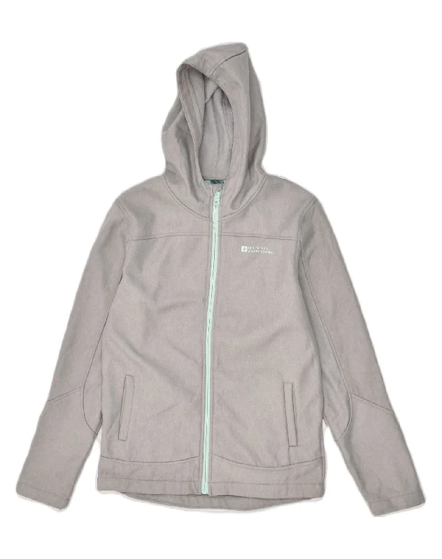 Hot Deal MOUNTAIN WAREHOUSE Womens Zip Hoodie Sweater UK 12 Medium Grey Polyester