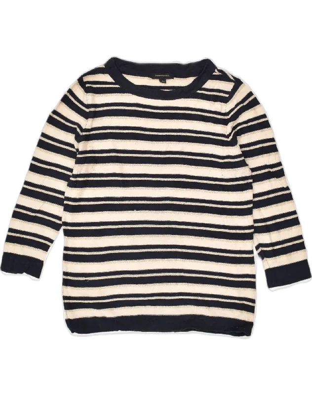 Super Savings BANANA REPUBLIC Womens Boat Neck Jumper Sweater UK 14 Large Navy Blue