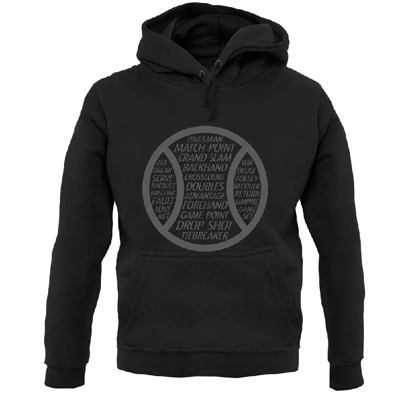 Blowout Sale Tennis Word Ball Unisex Hoodie