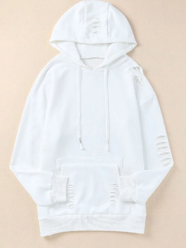 Year-End Clearance Cute Distressed Hoodie
