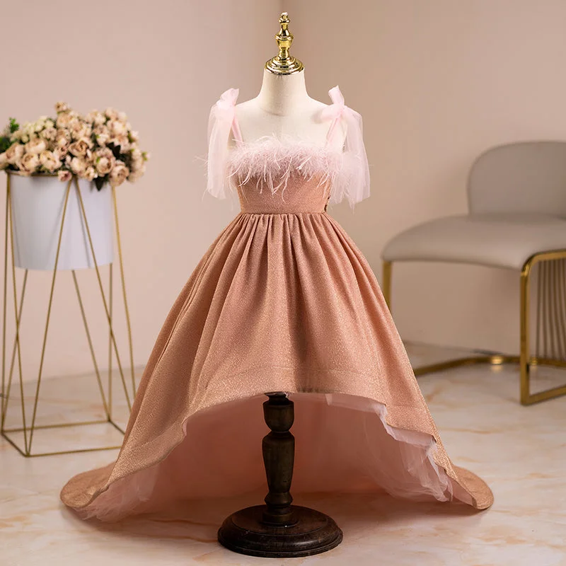 Best Bargains Girls Pageant Dresses Baby Girl Summer Sleeveless Bow Tail Forma Party Dress