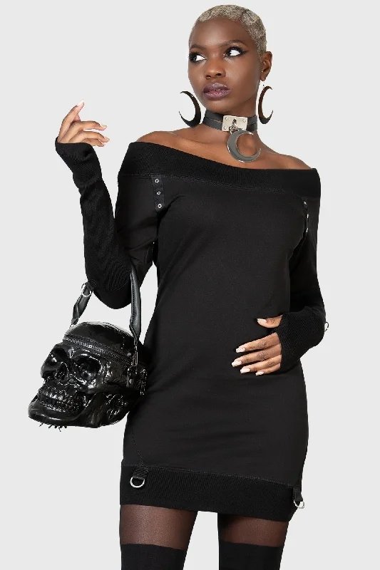 Crazy Savings Wicked Riffs Sweater Dress - Resurrect