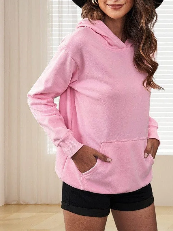 Today's Special Solid Color Pullover Hoodie