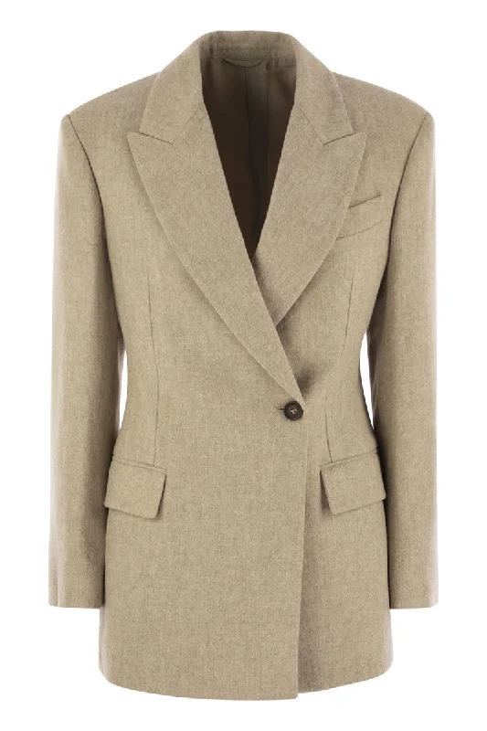 Reduced Prices Alpaca and wool jacket with necklace