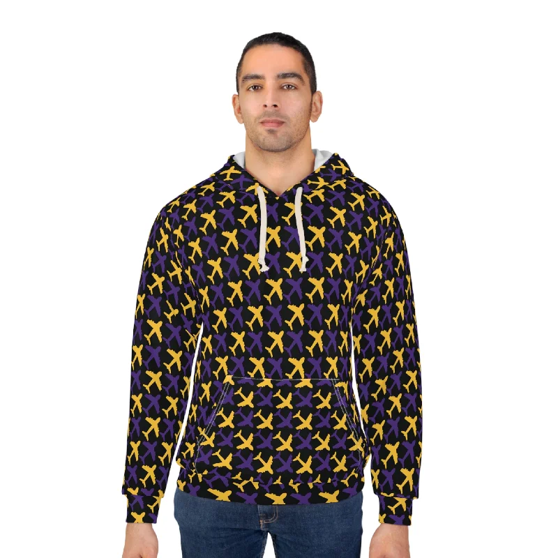 Price Drop Alert Unisex Pullover Hoodie - Black/Jet Planes