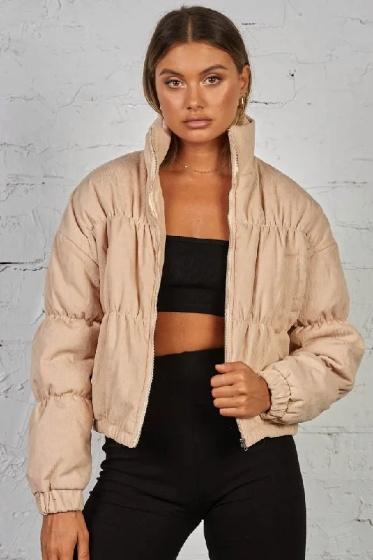 Deal Dash Sundays The Label WOMENS Kain Bomber Jacket Sand