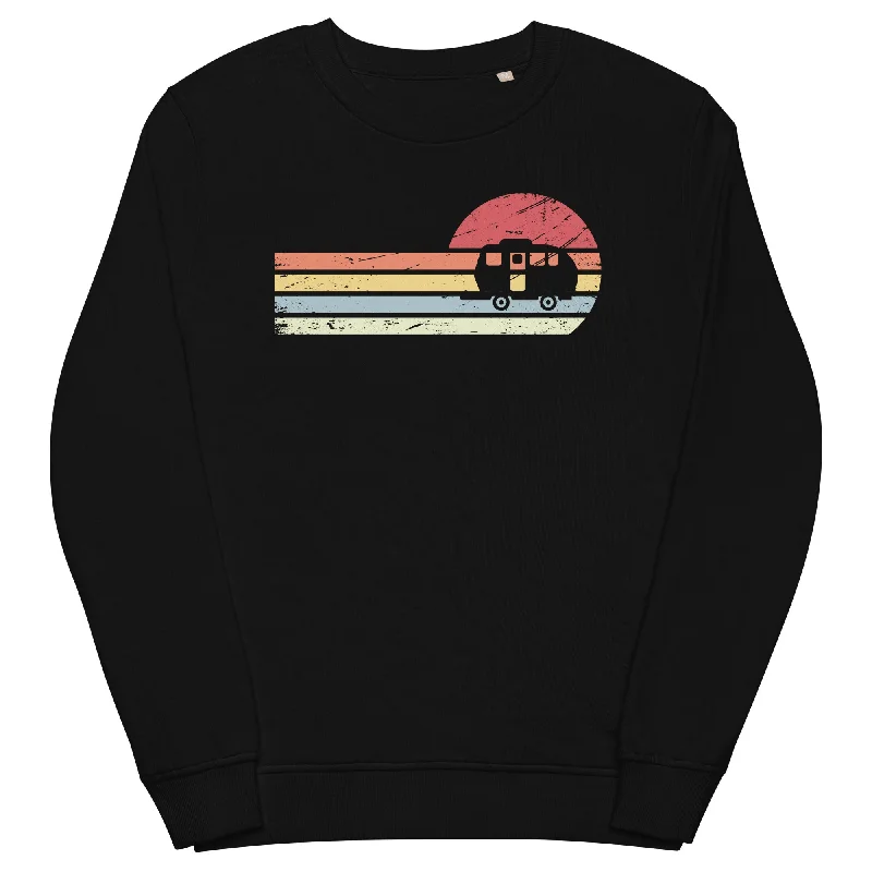 Final Markdown Sonne und Retro Linies - Camping Caravan - Unisex Premium Organic Sweatshirt