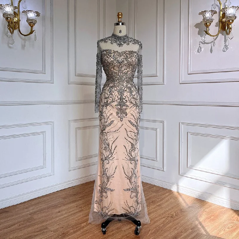 Limited Quantity Serene Hill Grey Nude Elegant Mermaid Sexy Lace Beaded Luxury Evening Dresses Gowns For Women Arabic Party 2024 LA71837 Limited Quantity Serene Hill Grey Nude Elegant Mermaid Sexy Lace Beaded Luxury Evening Dresses Gowns For Women Arabic Party 2024 LA71837