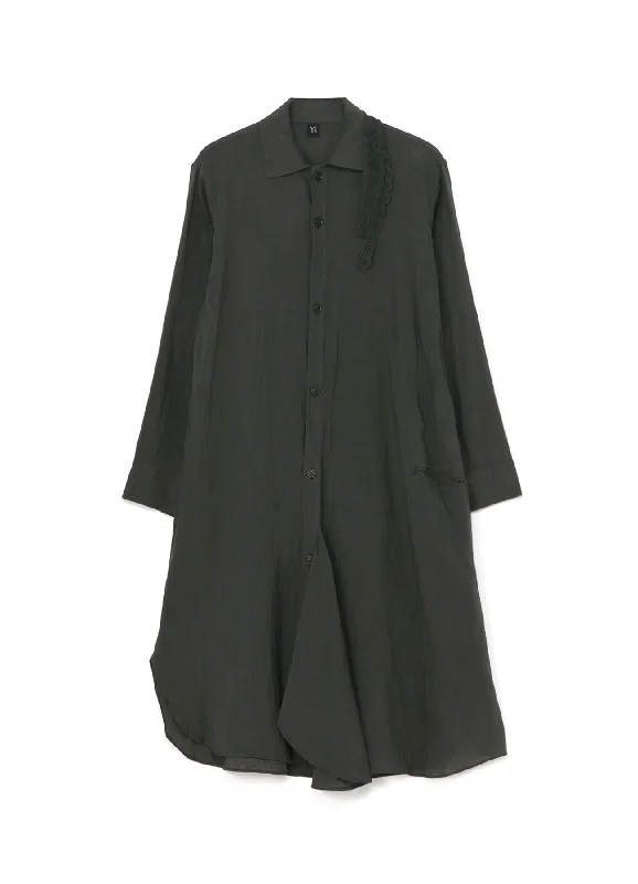 Price Meltdown LINEN FRONT DRAPE SHIRTS DRESS
