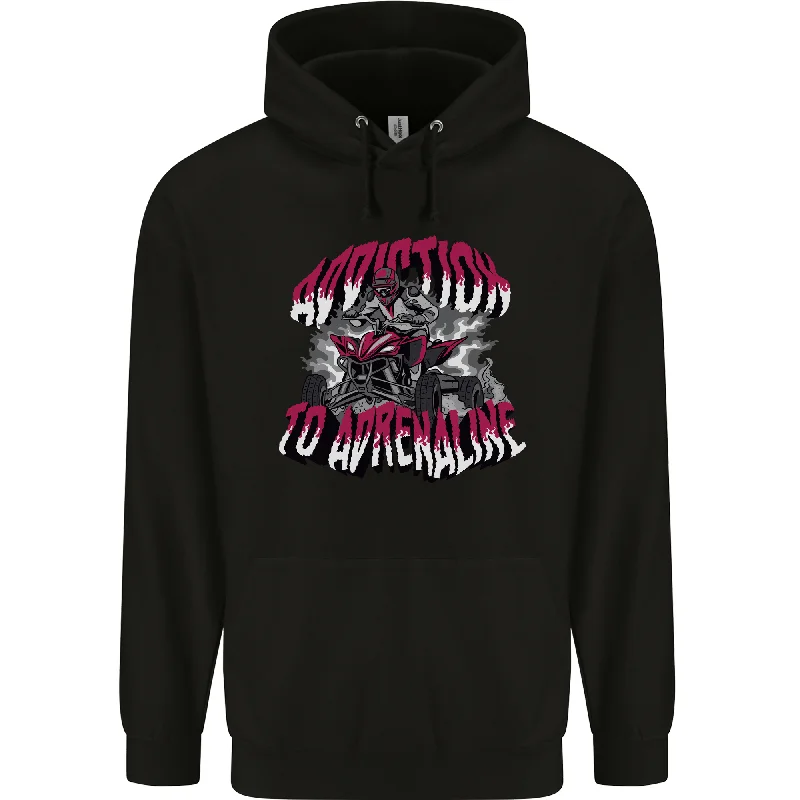 Price Drop ATV Quad Biking Adrenaline Biker Off Road Mens 80% Cotton Hoodie