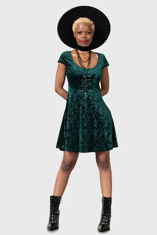 Best Bargains Devilry Skater Dress [EMERALD]