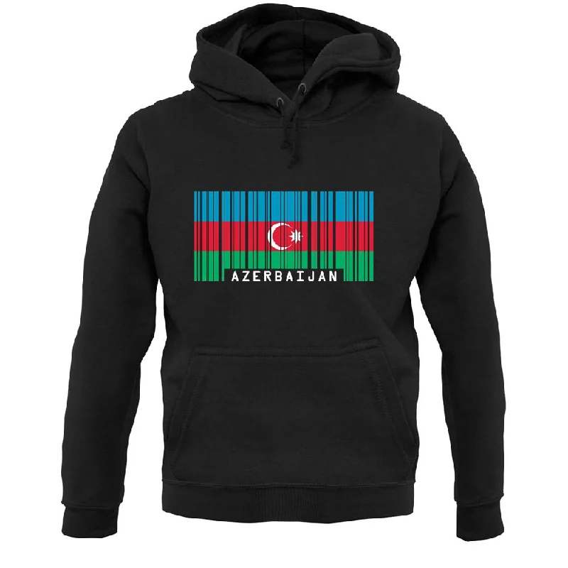 Can't Miss Azerbaijan Barcode Style Flag Unisex Hoodie