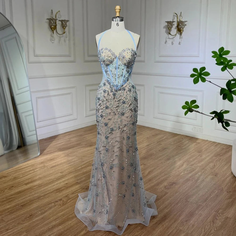 Savings Spectacular Serene Hill Dubai Blue Mermaid Luxury Beaded Spaghetti Strap Arabic Evening Dresses Gowns for Women Wedding Party 2024 LA72330 Savings Spectacular Serene Hill Dubai Blue Mermaid Luxury Beaded Spaghetti Strap Arabic Evening Dresses Gowns for Women Wedding Party 2024 LA72330
