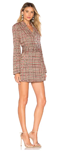 Low Prices Checked Sequin Dress