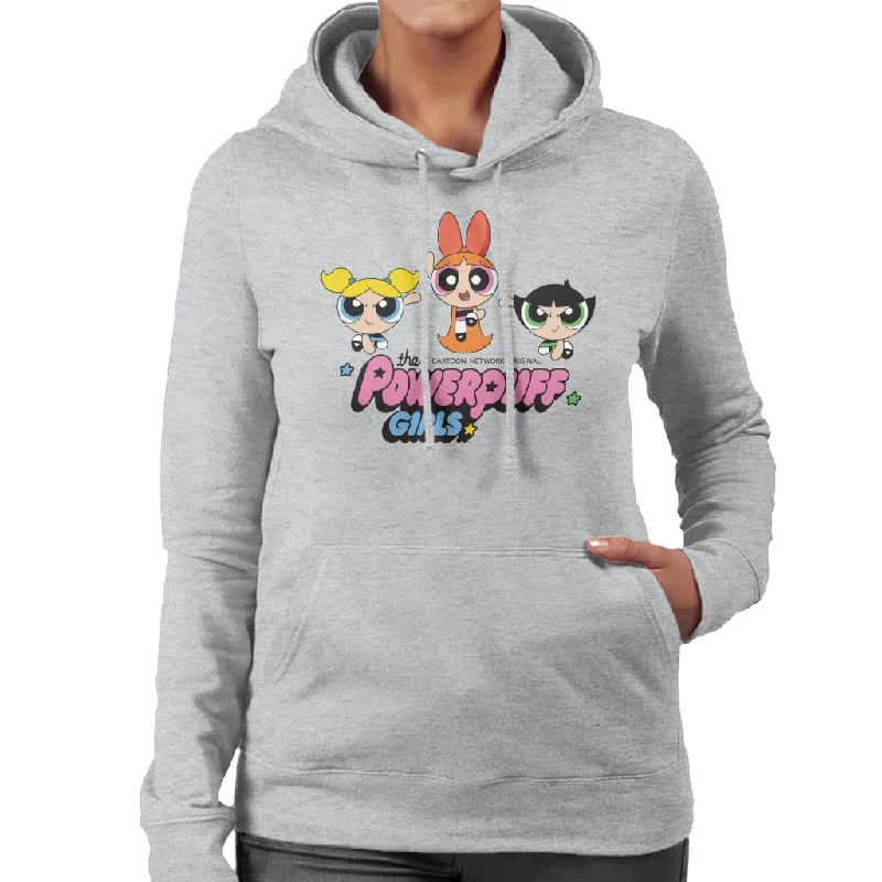 Blowout Deals Powerpuff Girls Trio Blossom Jump Women's Hooded Sweatshirt