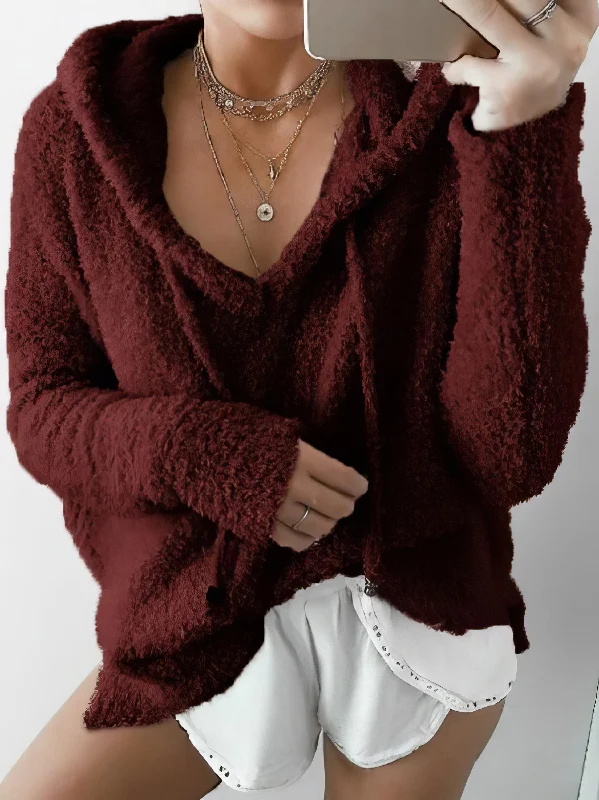 Deal Dash Purple Fuzzy Hoodie