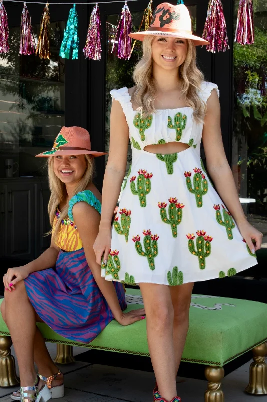 Instant Discount Fuzzy Cactus Dress