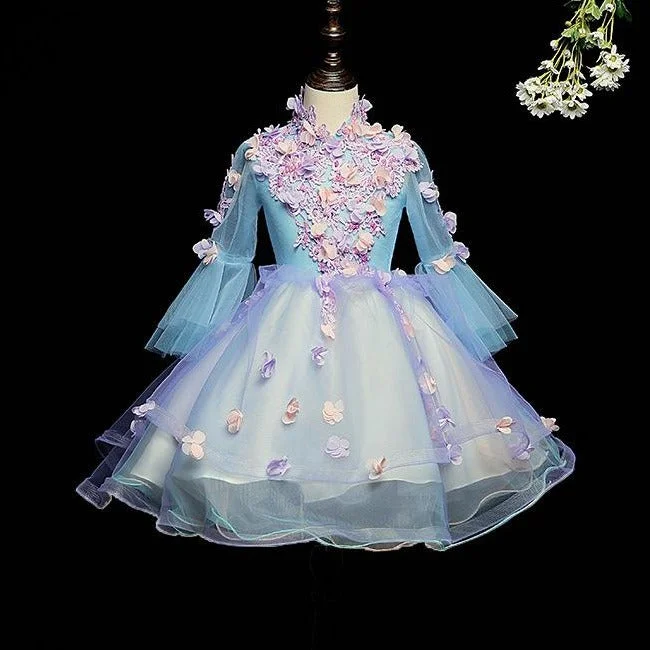New Markdowns Toddler Girl Birthday Party Dress Summer Floral Print Fluffy Princess Dress