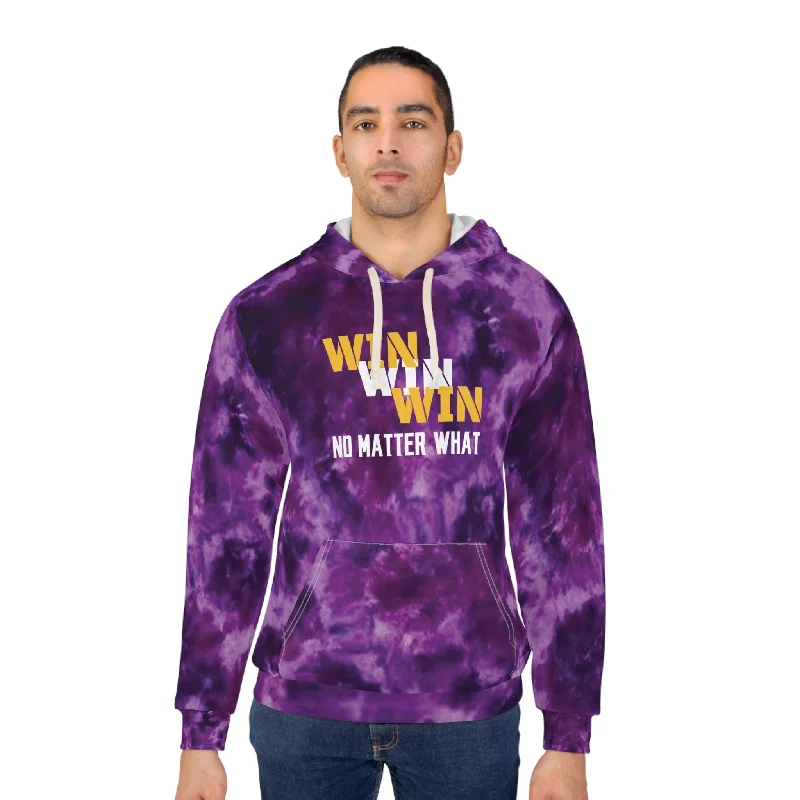 Discount Days Unisex Pullover Hoodie - Purple Tie-Dye - No Matter What