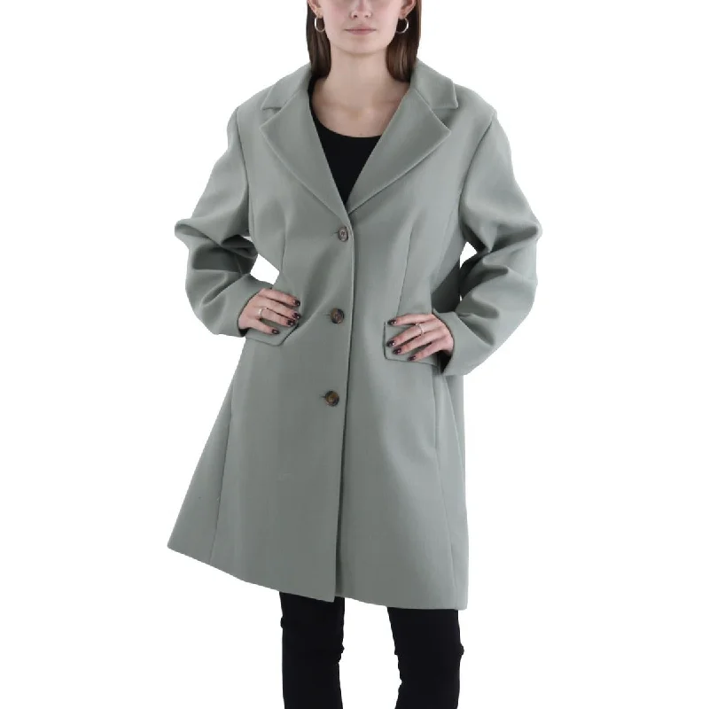 Deep Discounts Laundry by Shelli Segal Womens Lightweight Midi Walker Coat