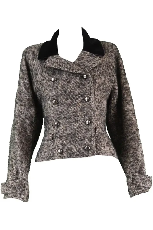 Bonus Savings by Karl Lagerfeld Vintage Wool & Velvet Tailored Jacket, 1980s