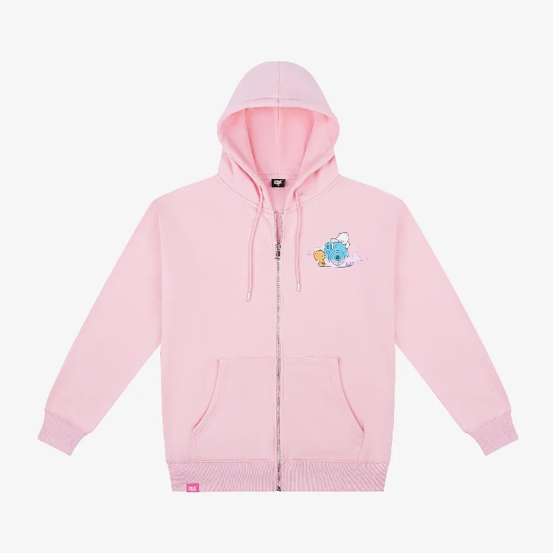 Anniversary Sale Clouds Snapshot Hoodie - Pink