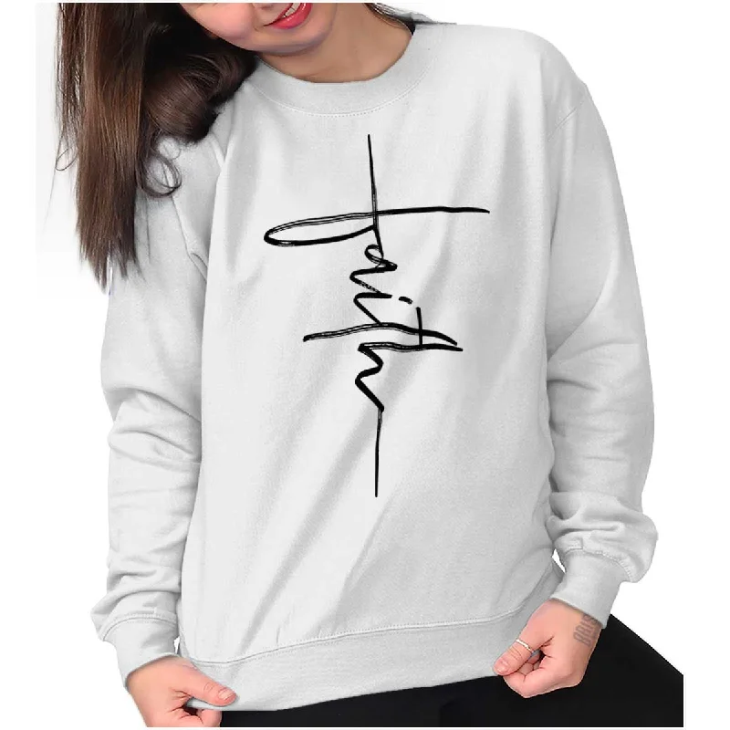 Clearance Items Faith Fashion Crewneck Sweatshirt