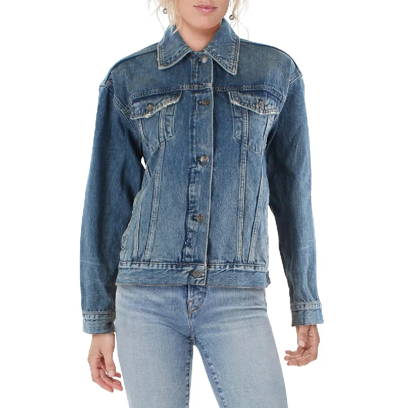 Unbeatable Prices We The Free Womens Light Wash Midi Denim Jacket